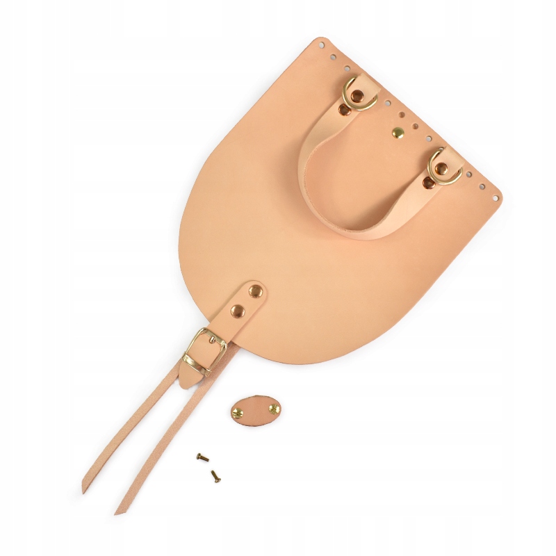 Klapka batohu kůže Takový bambule 23x19,5cm camel