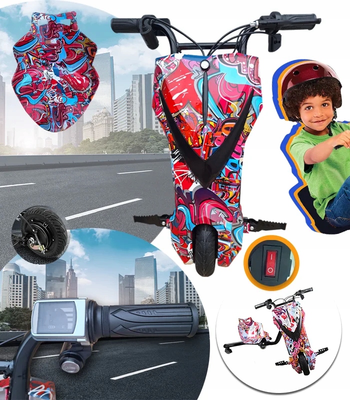 Gokart Elektryczny Na 3 Koła Skuter Pojazd Deska Elektryczna ----2