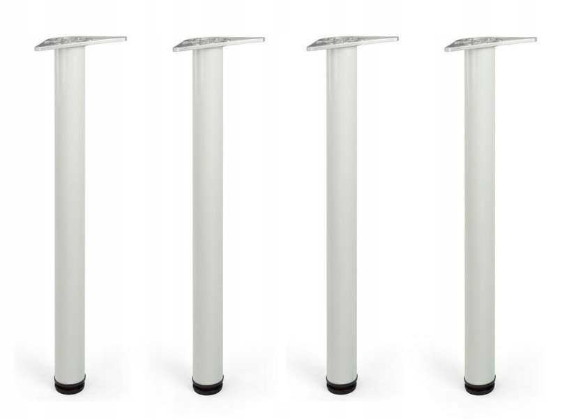 Noha K Psacímu Stolu, Stůl Nastavitelná Bílá 82 cm 4ks