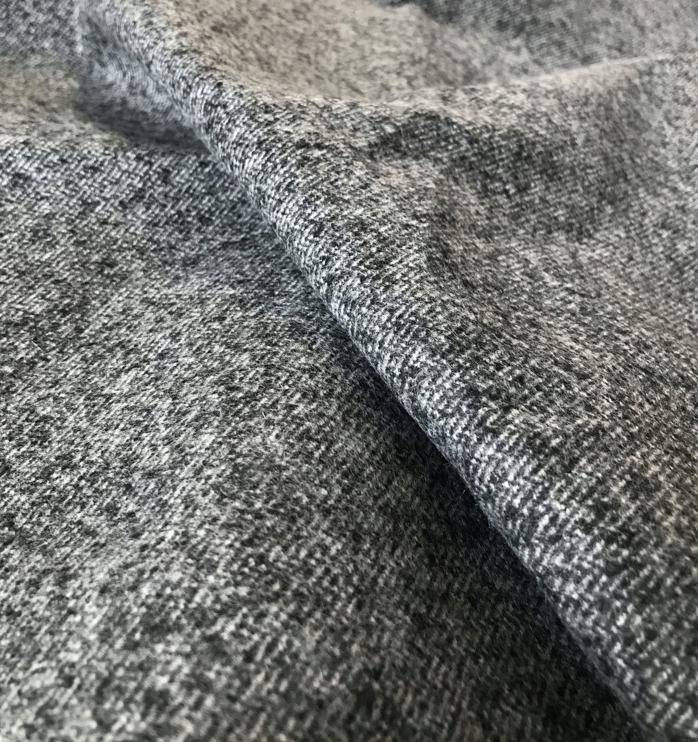 Vlněná Látka Jedle 70% Kupón 2,8MB Šedý Melír