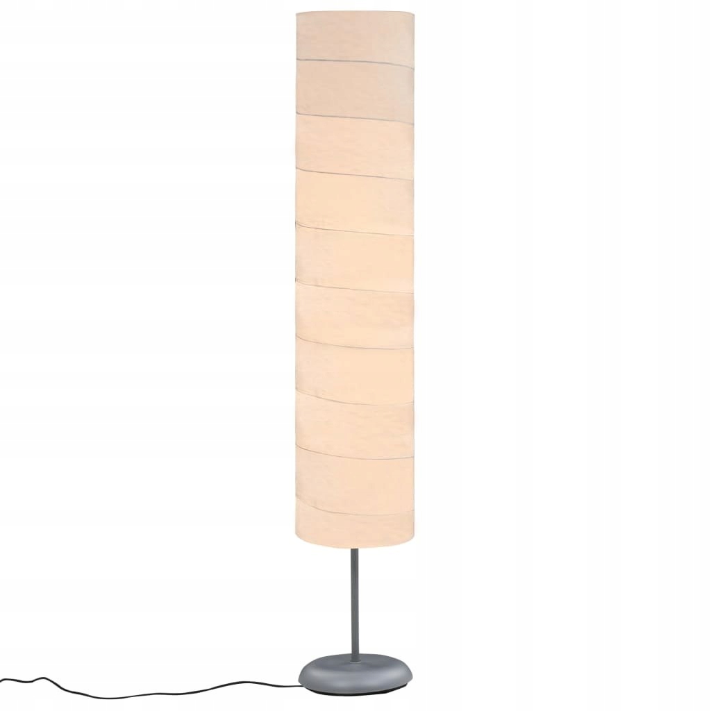Lampa podłogowa na stojaku, 121 cm, biała, E27 Stan opakowania oryginalne