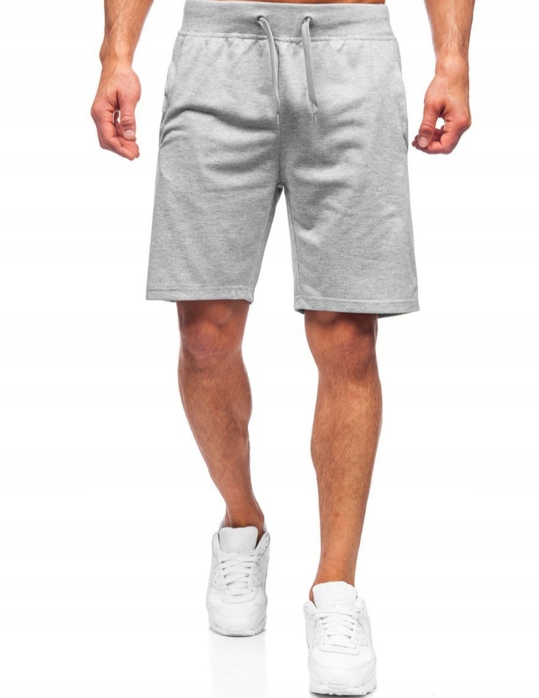 

Krótkie Spodenki męskie bawełniane szare