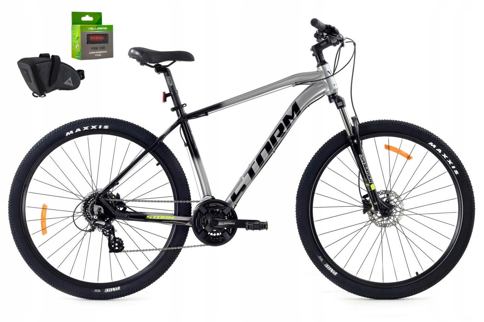 Rower 29 Storm Mtb Shark 2.0 M Altus 3x8 2HT 19" silver-czrny