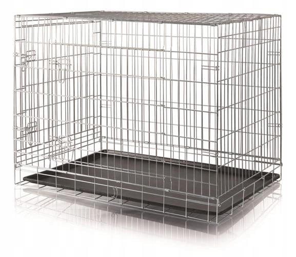 Levně Kovová klec pro přepravu [velikost 93/69/62 cm]