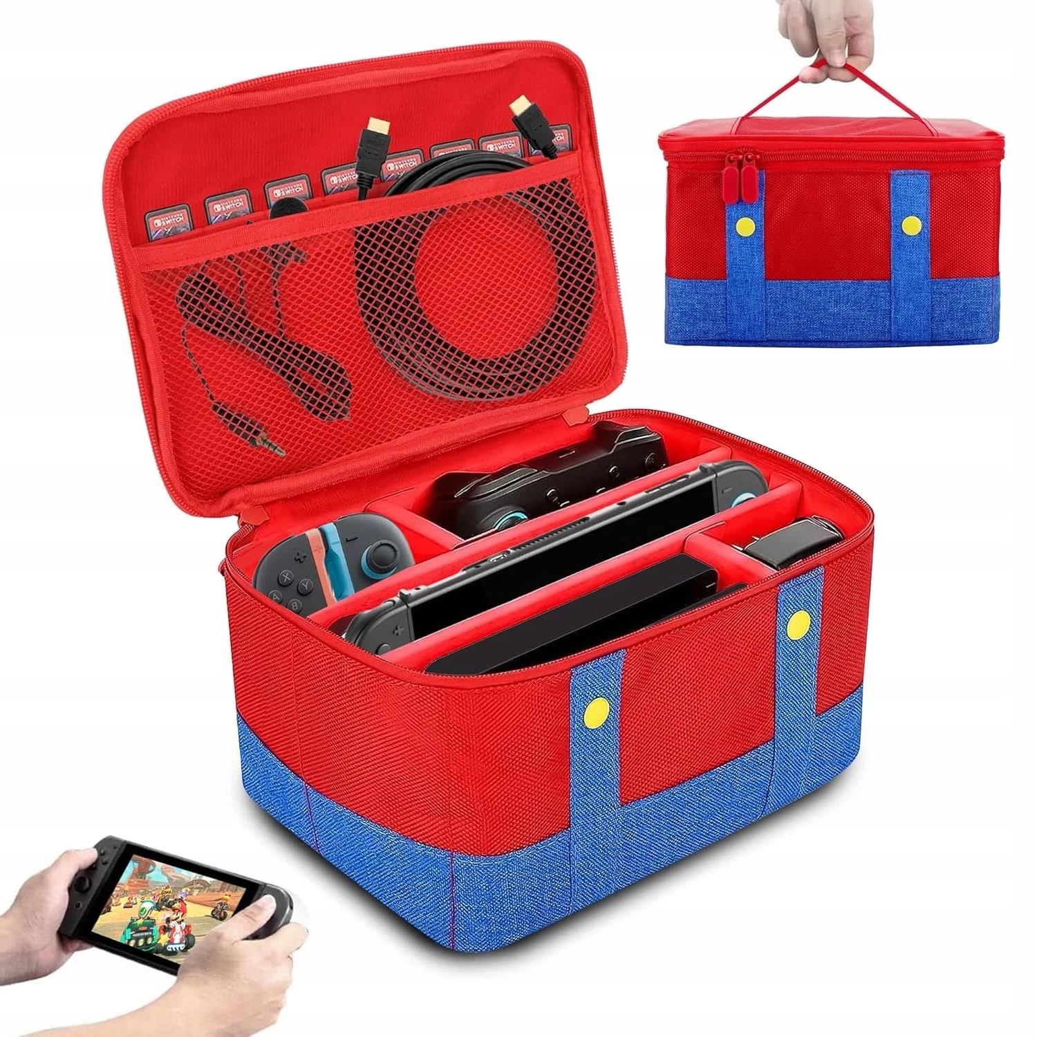 ETUI DO NINTENDO SWITCH MARIO BROS WALIZKA OCHRONNA NA AKCESORIA
