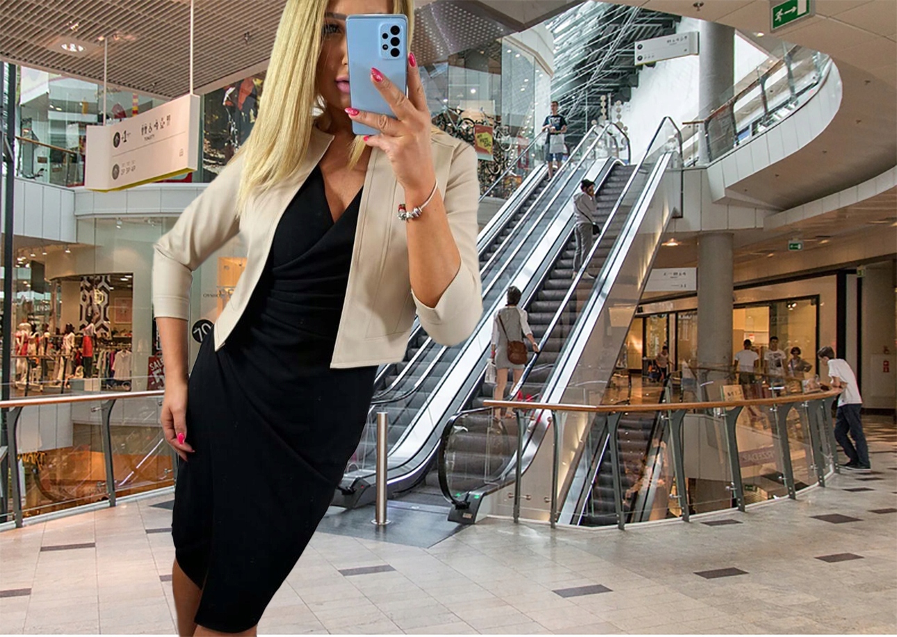 SEXY BOLERKO MARYNARKA SKÓRZANA,ŻAKIET Rozm.42 Rozmiar 42