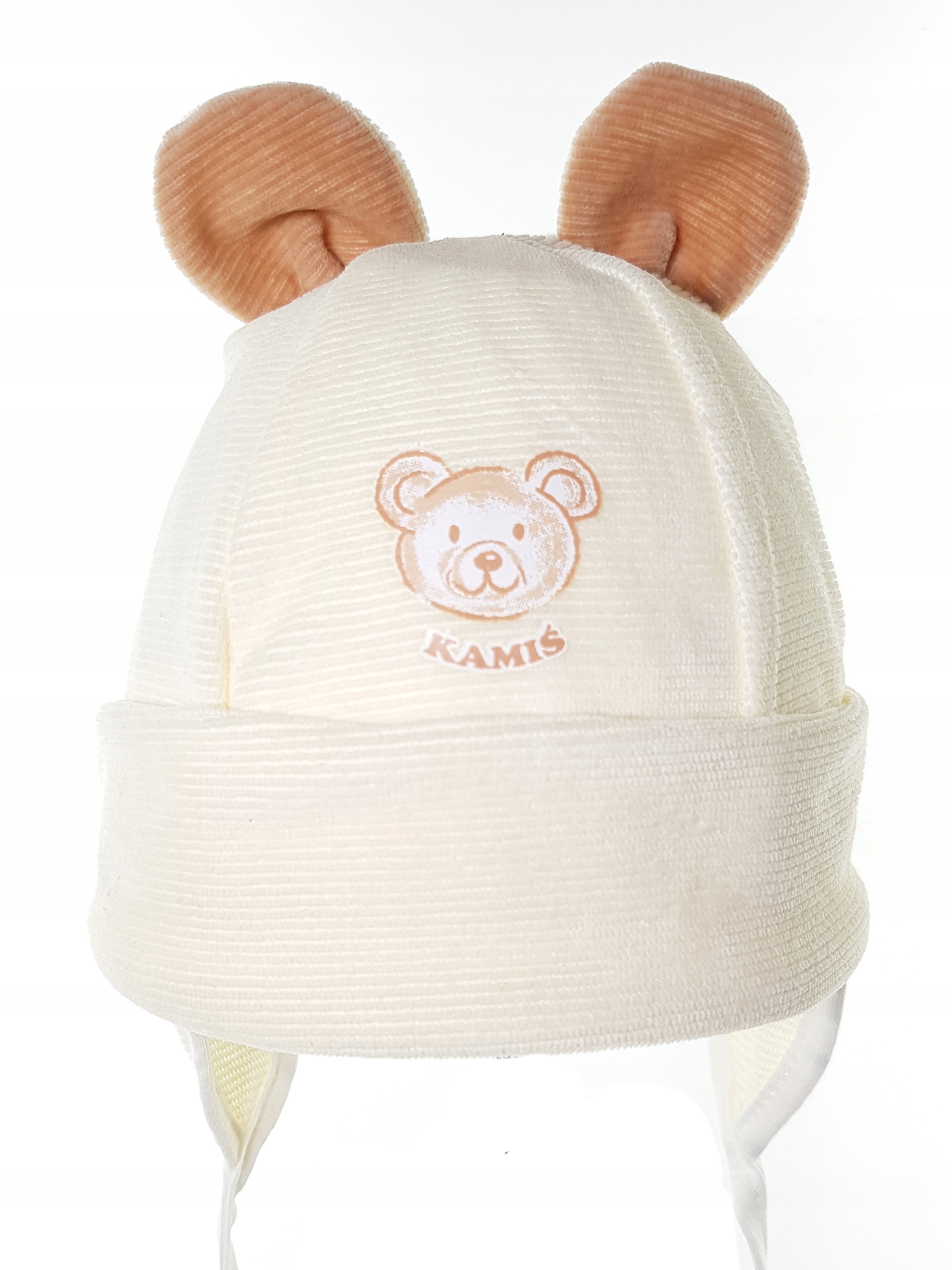 NIEMOWLĘCA CZAPKA MIŚ CZAPECZKA USZKA WIOSNA JESIEŃ 0-12 M-C MIX KOLORÓW