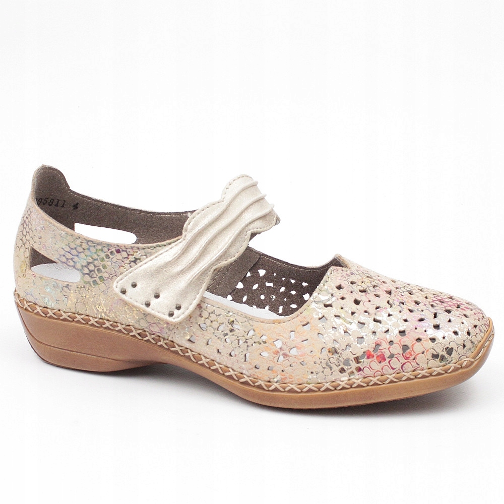 Rieker 41399 Ažurové Polobotky Kůže vel. 39