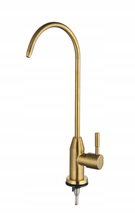 Výlevka Kohoutek Baterie do filtru Stará mosaz Staré zlato