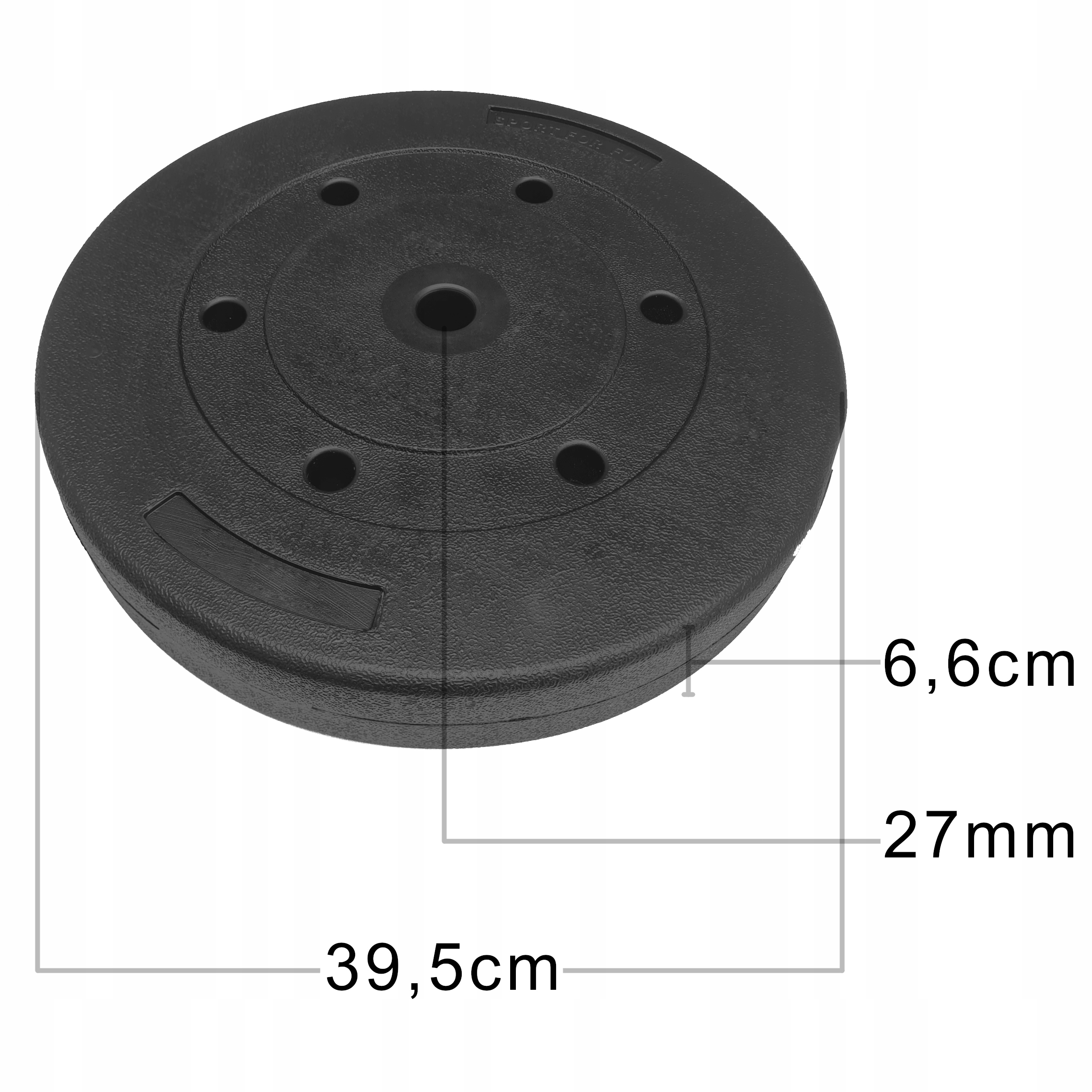 Obciążenie bitumiczne 15kg talerz kompozytowy 27mm cementowe Marka inna