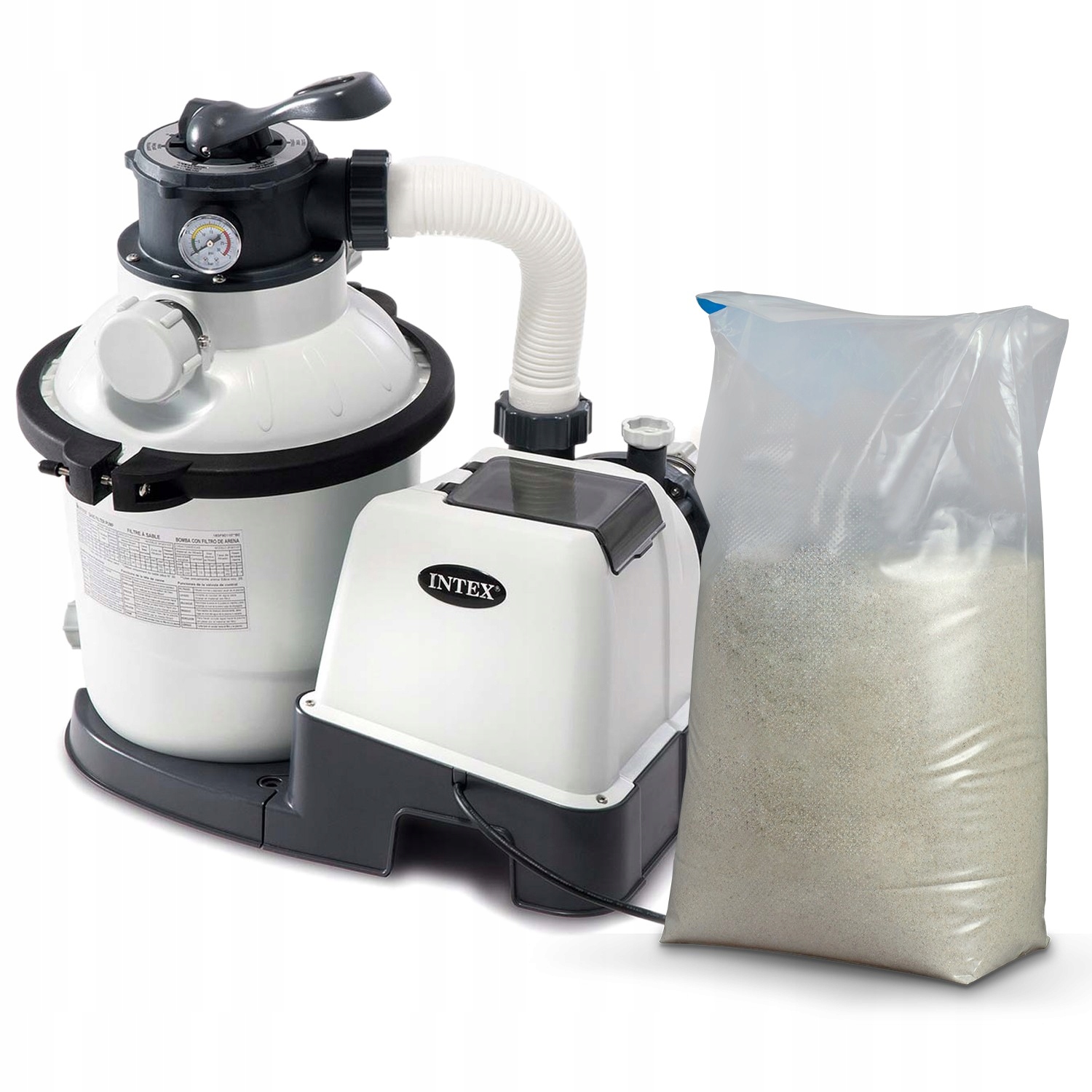 Filtračná Piesková Pumpa Do Bazéna S Vodou 5700 L/h, Filter Intex 25 Kg Piesku