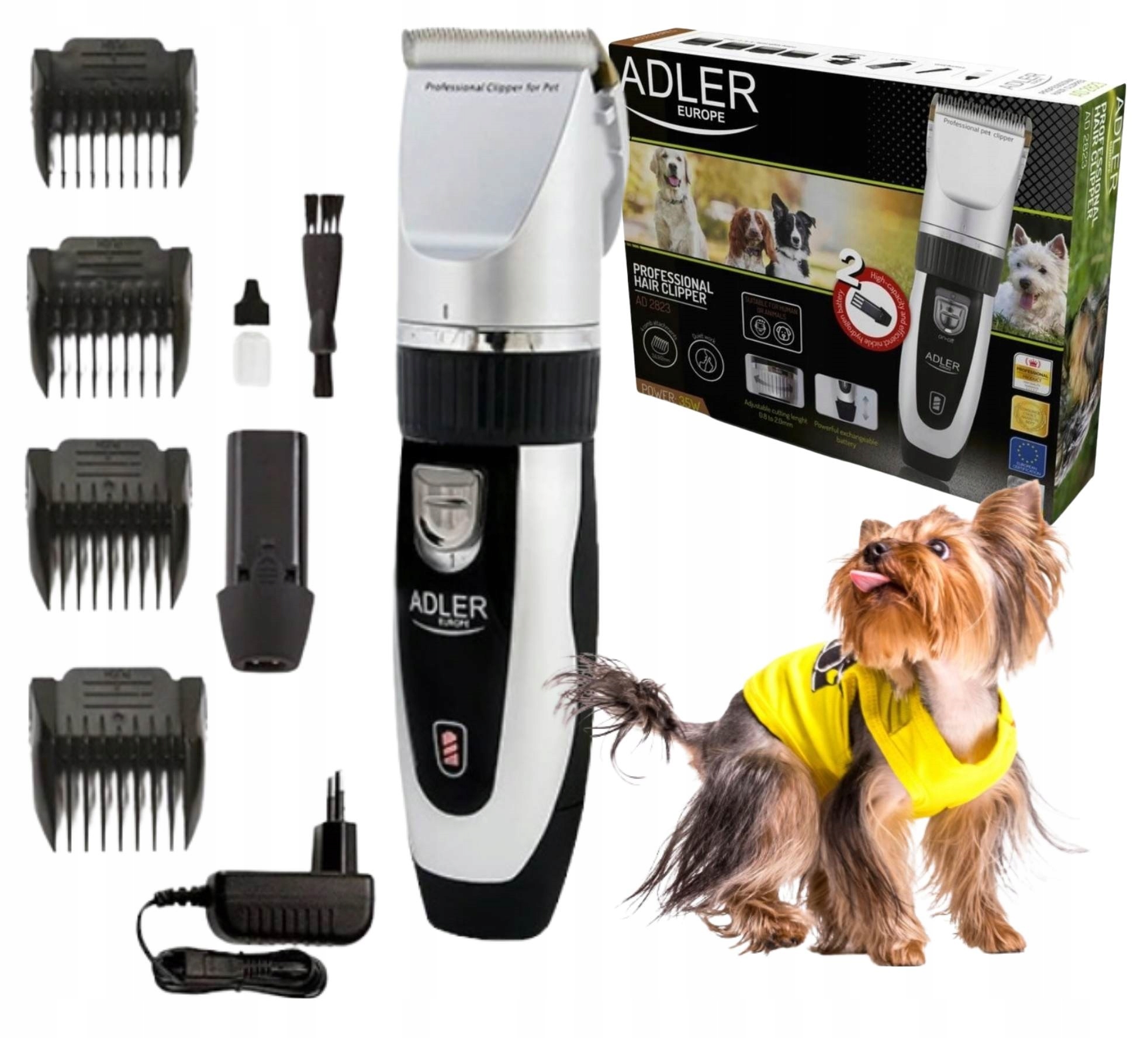 Bezdrátový Stříhací Strojek Pro Psa Adler 35W