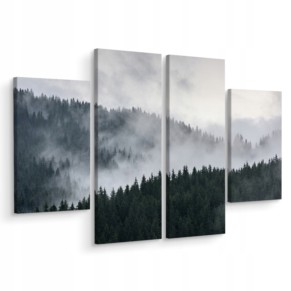 

Obraz Leśny Krajobraz 3D Natura 4 Części 120x90