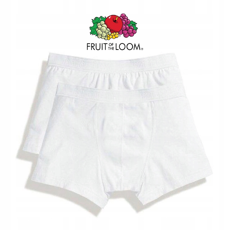 

Bokserki Fruit Of The Loom Usa 2 Pack Białe r S