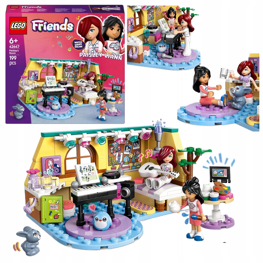 Lego Friends 42647 Paisleyin pokoj Králíček Plyšák Hudební umění 6+