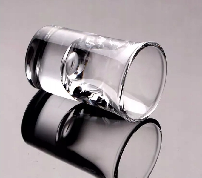 OSZUKANE KIELISZKI do wódki 15 ml z GRUBYM DNEM na ślub wesele 2 szt. Marka inna