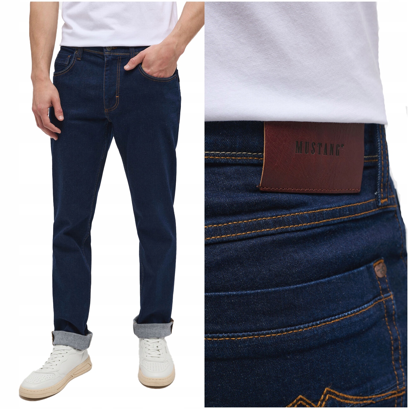 Pánské džínové kalhoty přiléhavé Mustang Washington straight 36/34