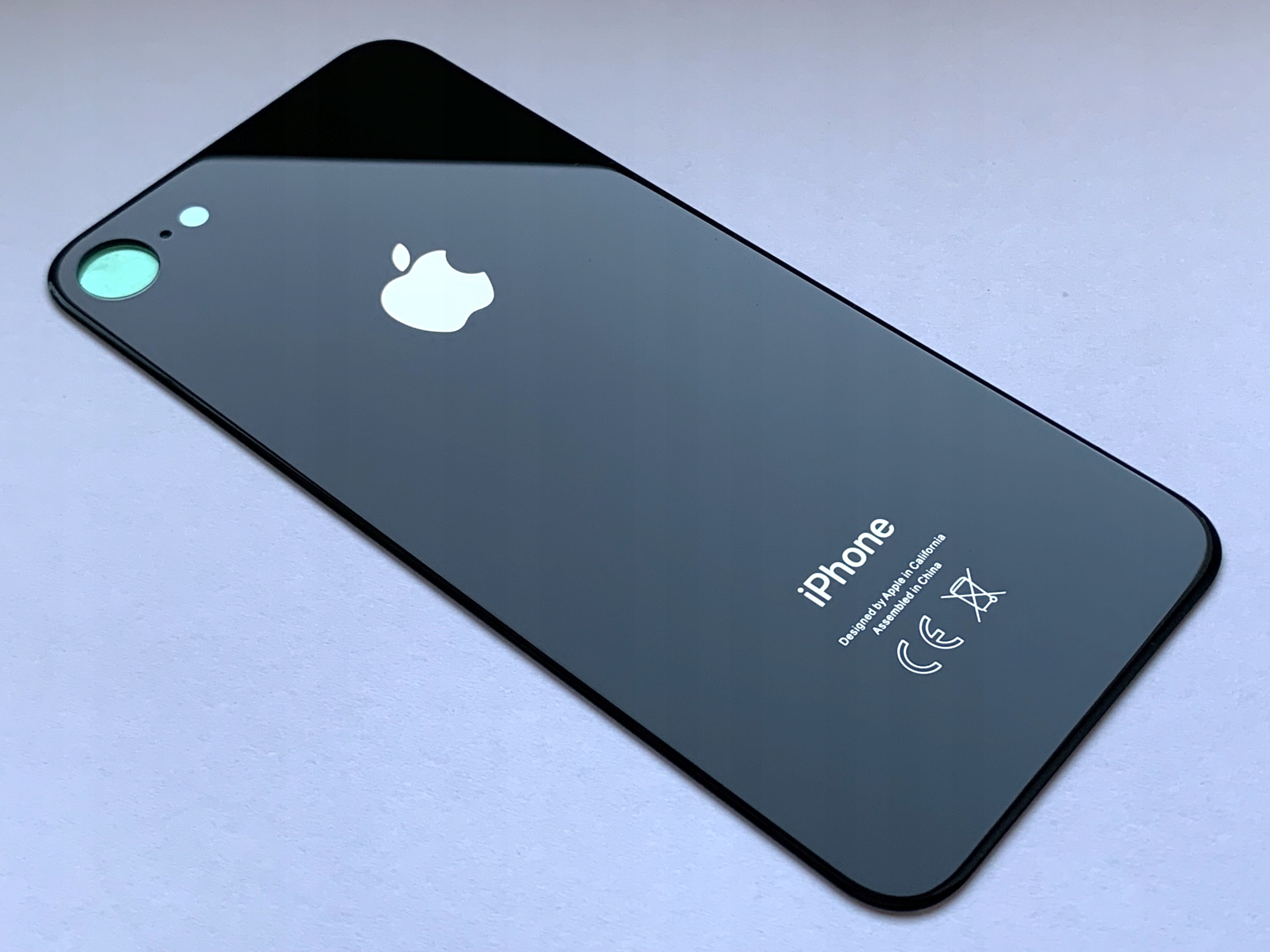 

iPhone 8 Tylna Klapka Ce Czarna z taśmą Big Hole