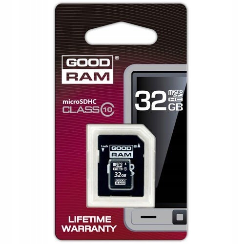 

Karta pamięci Goodram microSDHC 32GB cl10 +adapter
