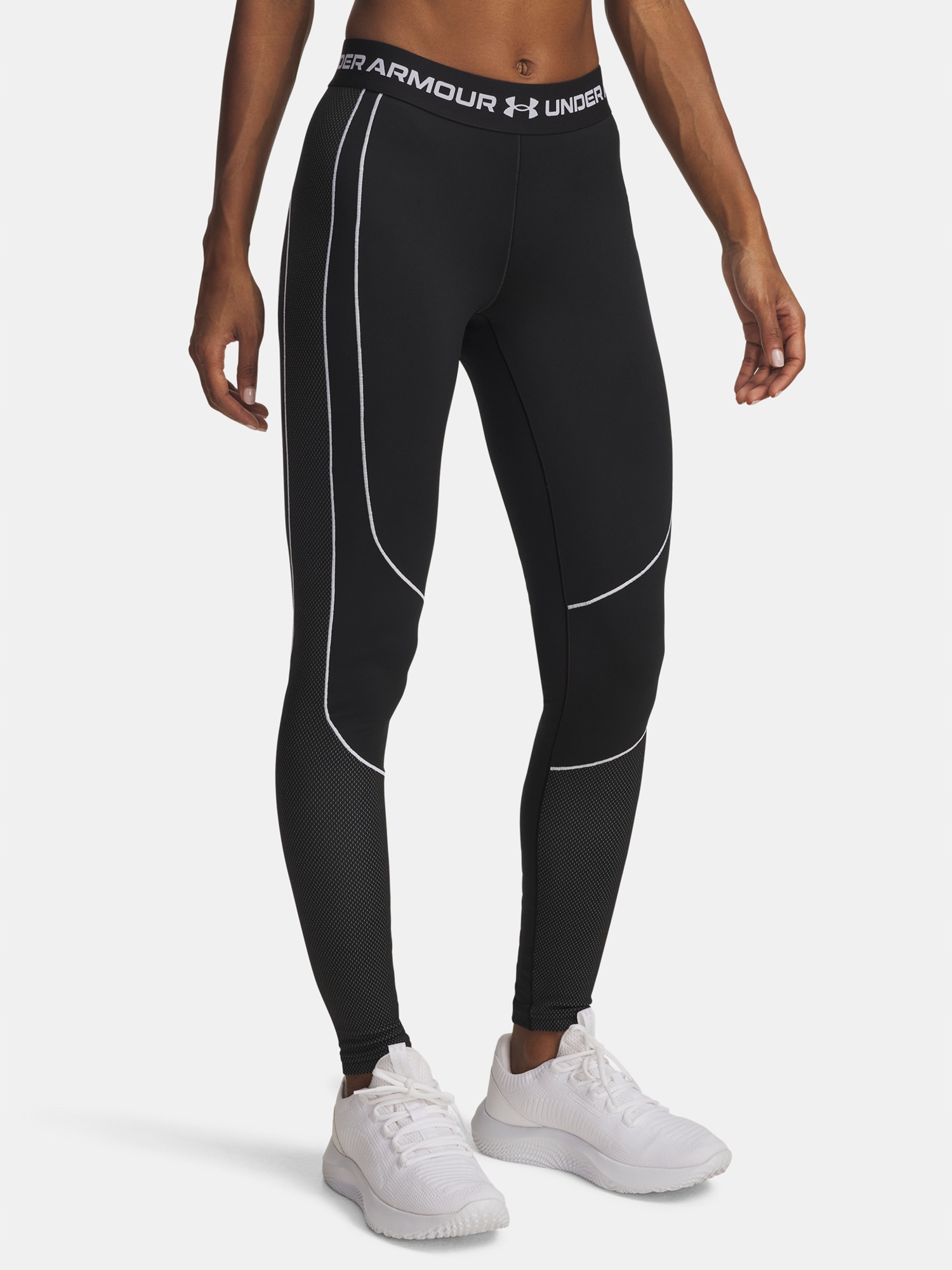 Dámské legíny Under Armour Ua ColdGear Textured Legging-BLK vel. Xs