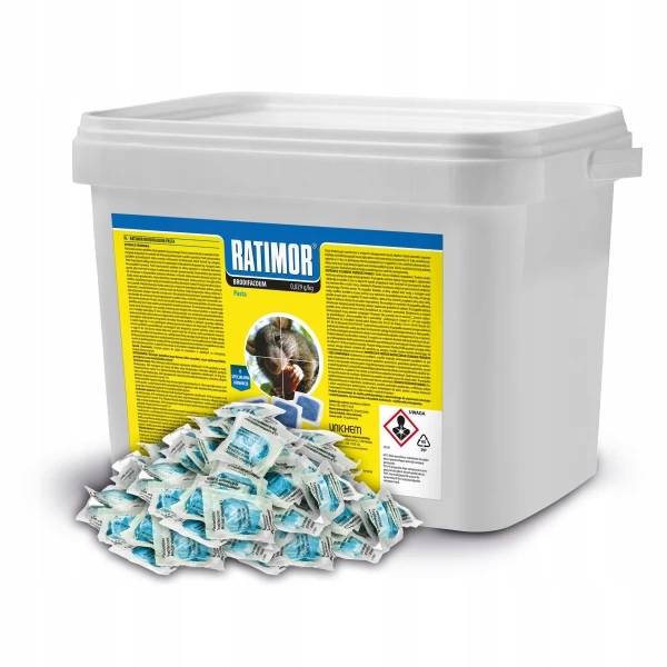 Pasta Trutka Na Szczury Przeciw Myszom Szczurom Brodifakum Ratimor 3KG