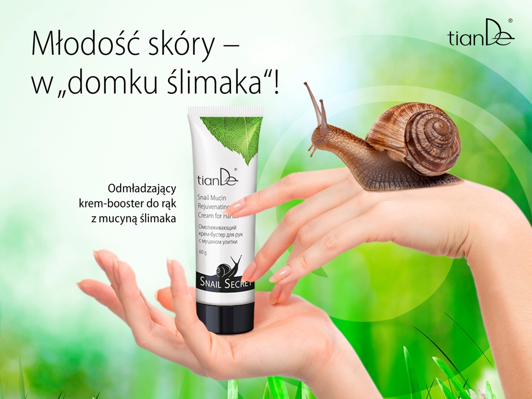 tianDe ODMŁADZAJĄCY KREM-BOOSTER Z ŚLUZEM ŚLIMAKA Kod producenta 44605
