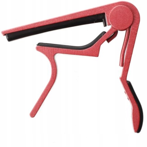 Kapodaster PRO czerwony różowy metalowy aluminiowy gitara gitarowy ukulele