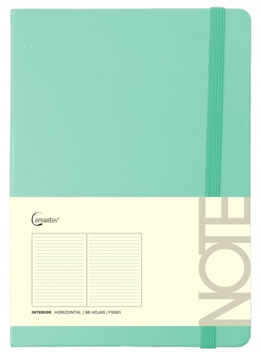 NOTES NOTATNIK 96 KARTEK A7 TURKUSOWY KRATKA