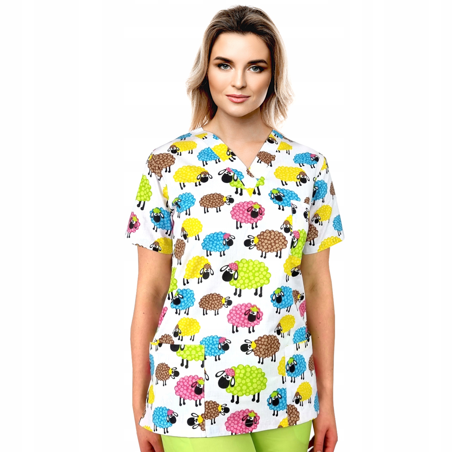 

Bluza medyczna damska fartuch kolorowy M