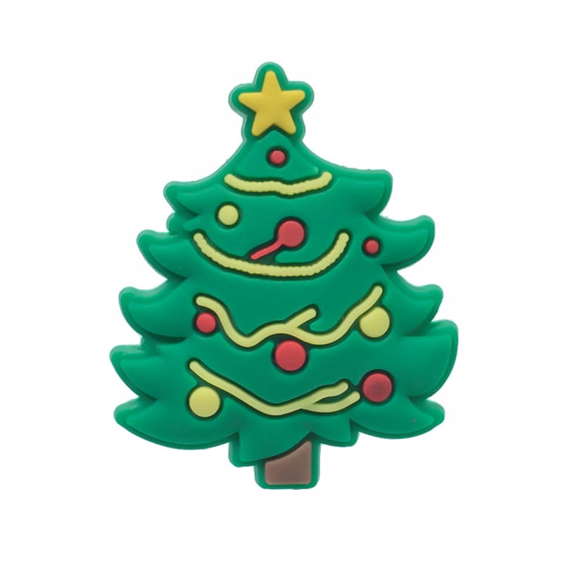 

Choinka przypinka do crocs, ozdoba, kroksy