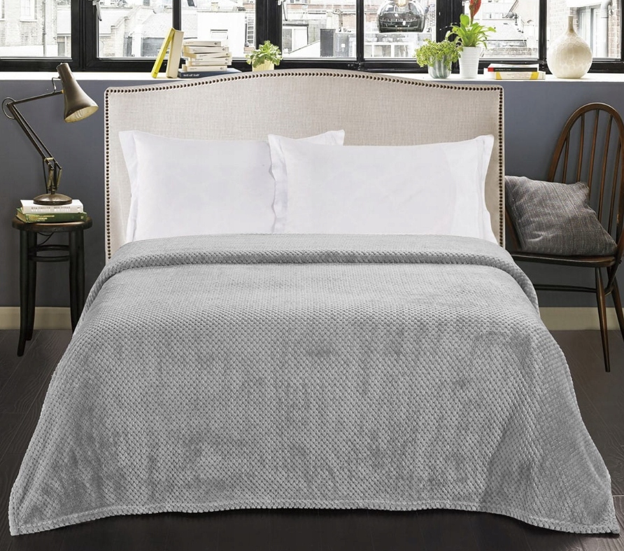 MIĘKKI KOC NARZUTA PLED NA ŁÓŻKO MIKROFIBRA ŻAKARD EAN (GTIN) 5905644420397