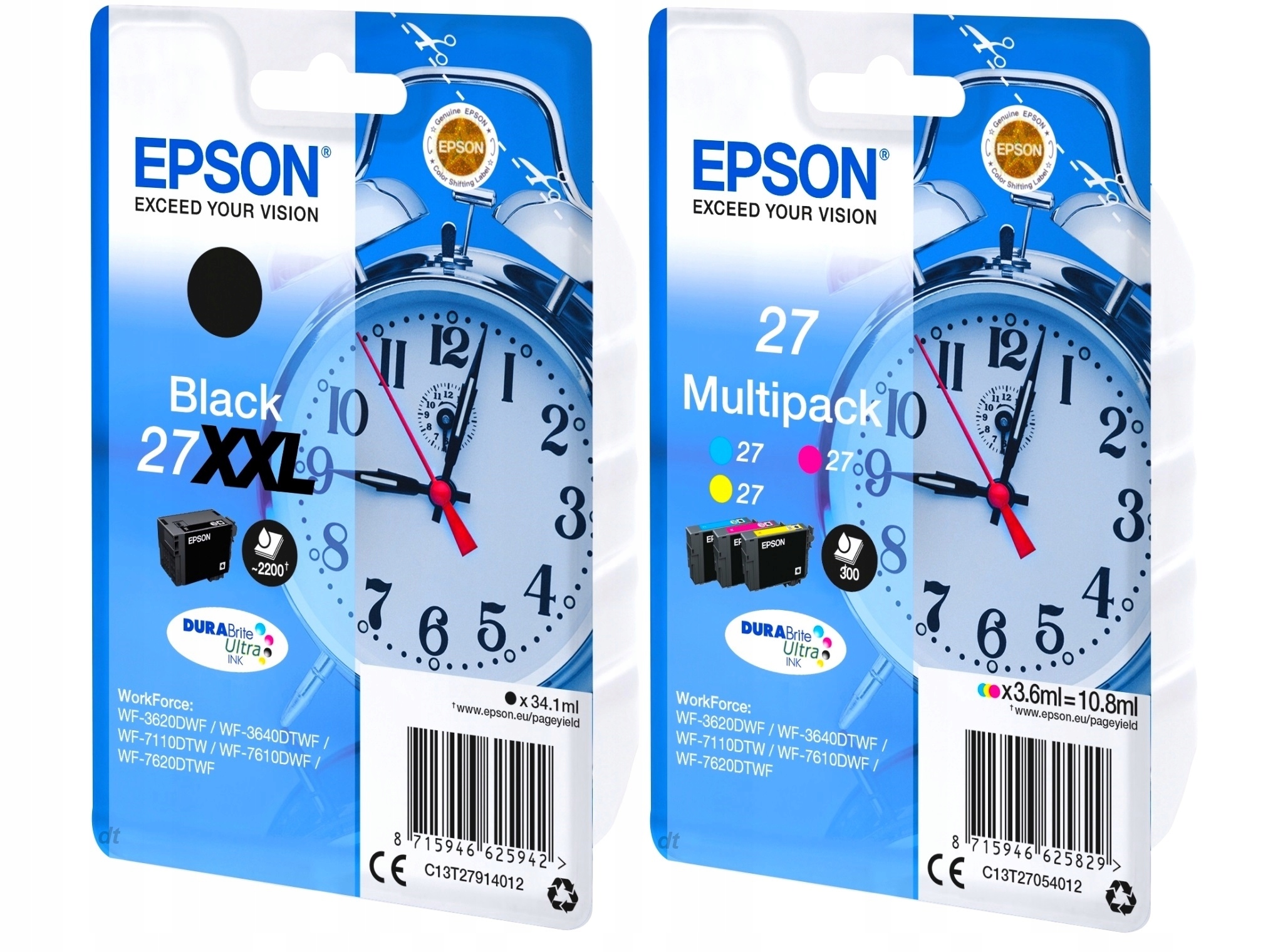 

4x Tusz 27 Epson Workforce WF-7710DWF WF-7210DTW