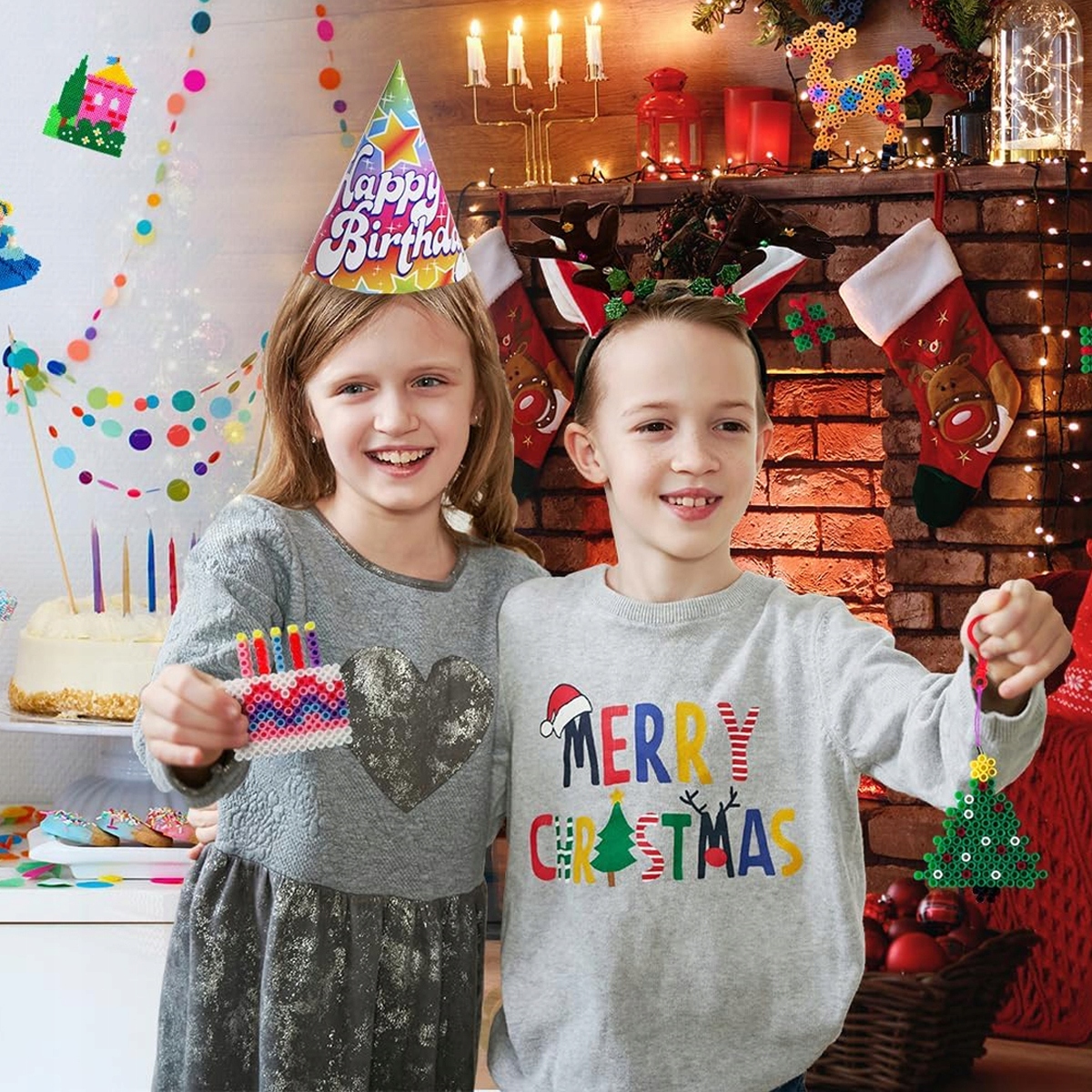 DUŻY ZESTAW KORALIKÓW DO PRASOWANIA KORALIKI SZABLONY 3000el. NA PREZENT Certyfikaty, opinie, atesty CE