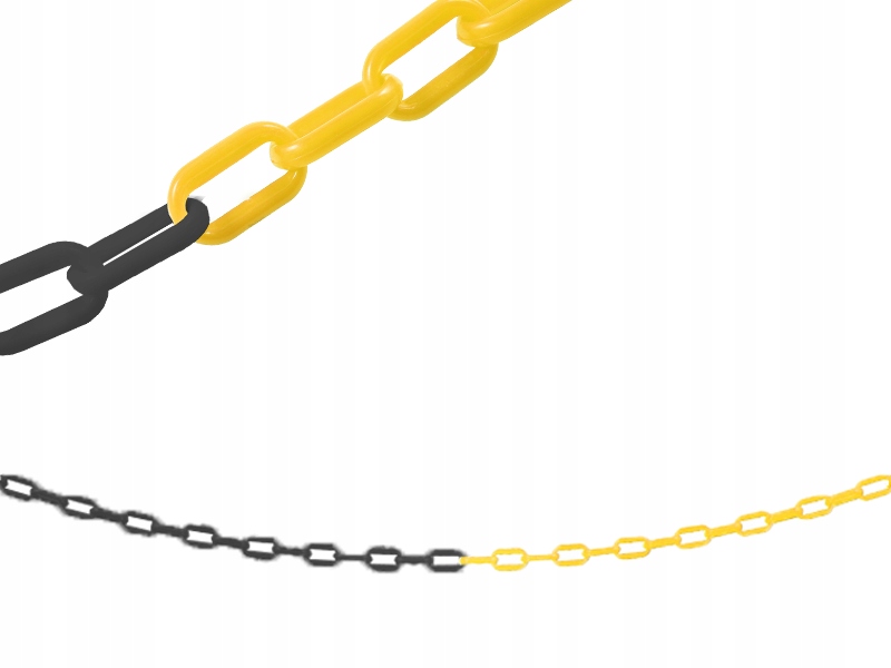 ŁAŃCUCH Plastikowy 25m BLOKUJĄCY 6mm OSTRZEGAW EAN (GTIN) 5903949576856