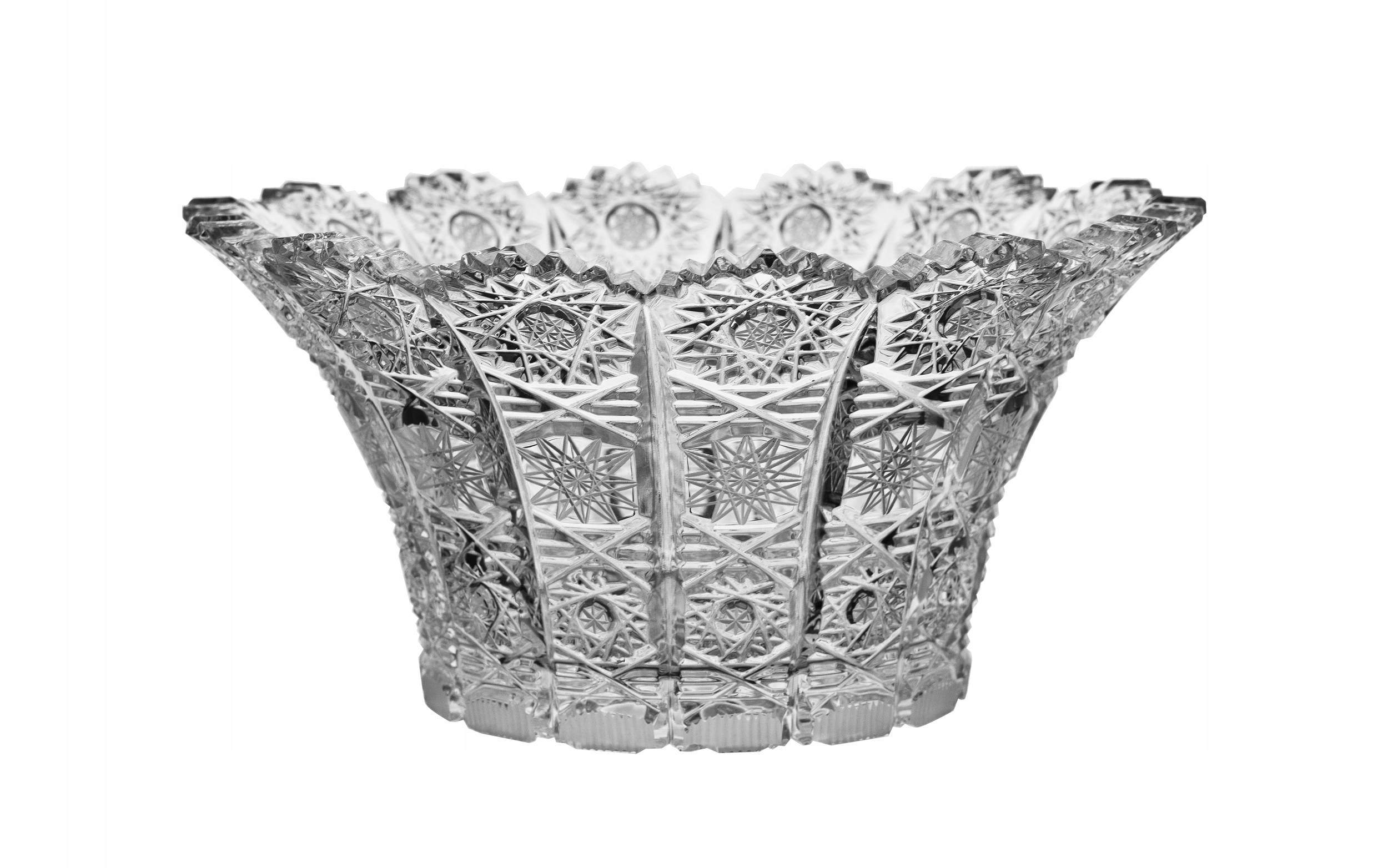Kryštálová šalátová miska 15,5 cm Hviezdičky Bohemia Hand Made