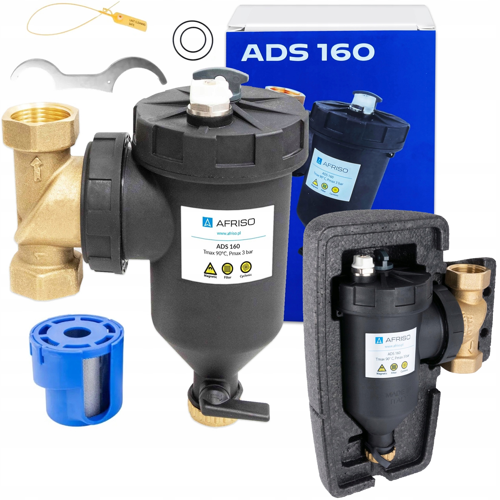 Magnetický Filter Separátor Nečistôt ADS160 Afriso Gw 1" V Izolácii