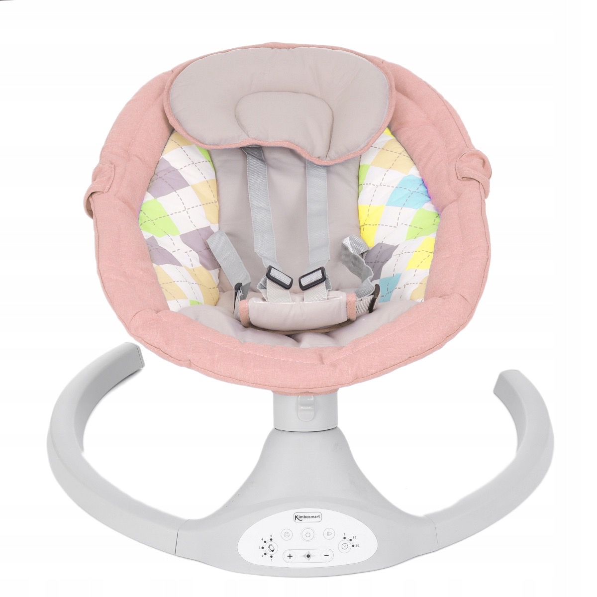 LEZACZEK BUJACZEK ELEKTRYCZNY HUŚTAWKA BLUETOOTH + PILOT Kolor Odcienie różu