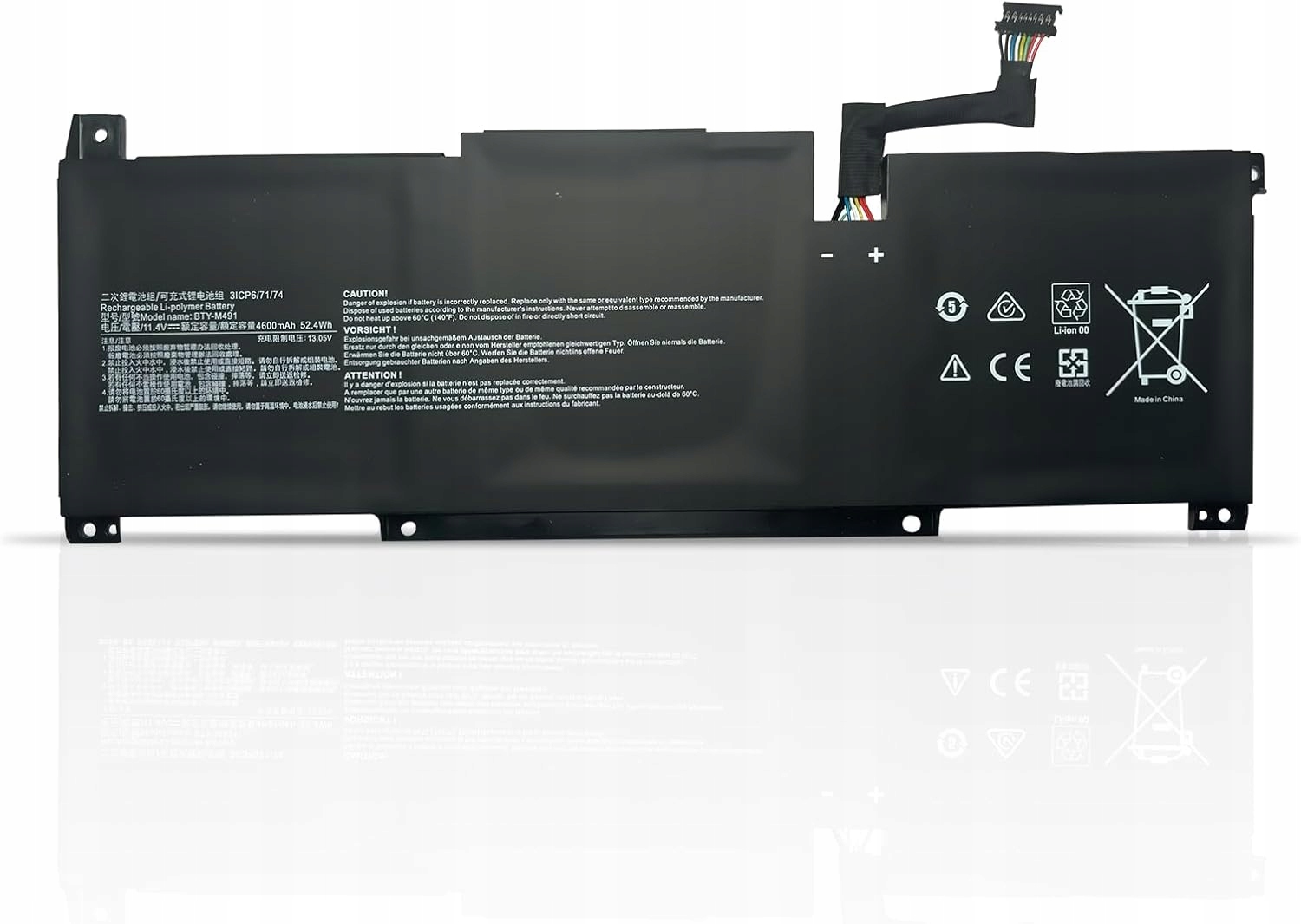 Náhradní baterie Lenovo ThinkPad X1 Extreme P1 Gen 3 80Wh 15,36V 5235 mAh