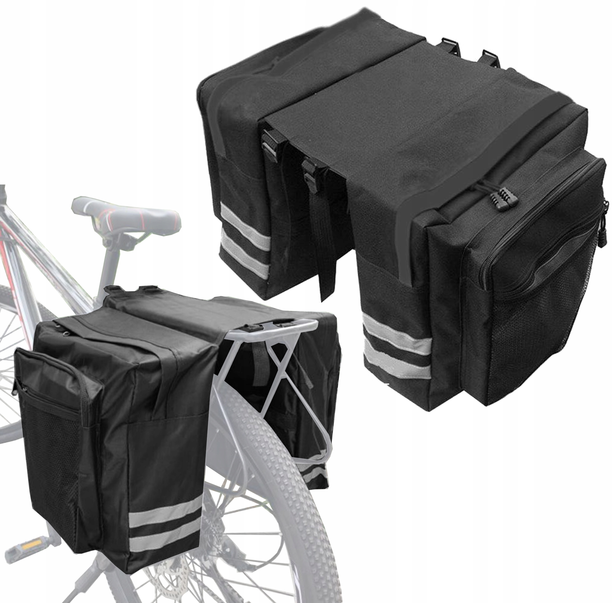 BAGAŻNIK ROWEROWY ALUMINIUM UNIWERSALNY + Torba Marka IT