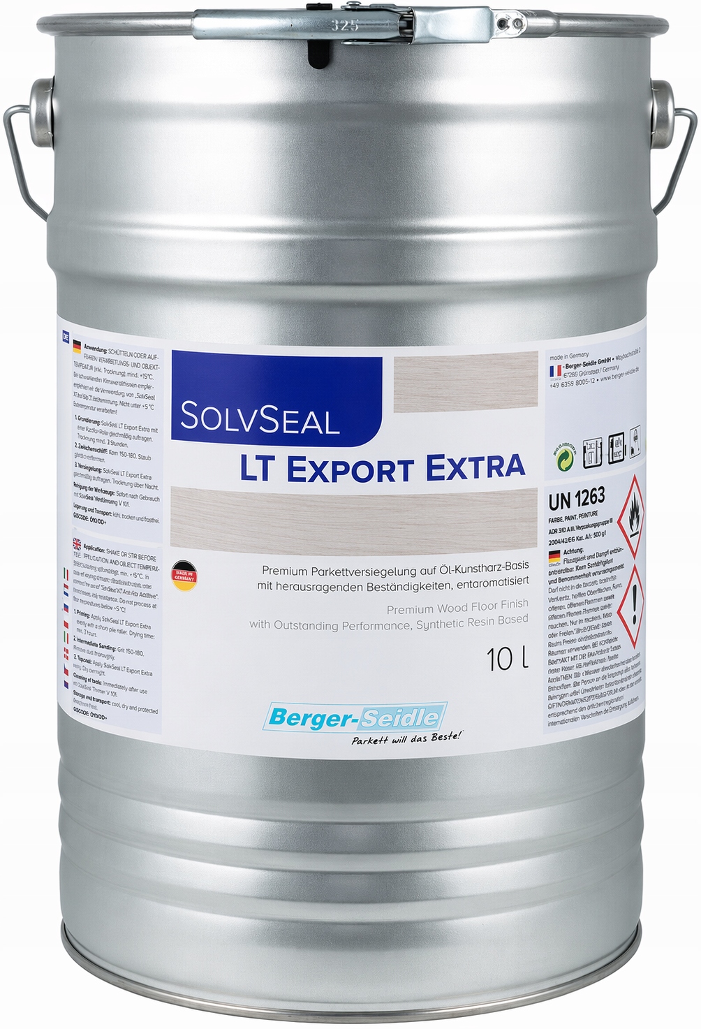Berger-Seidle Lt Export Extra Polomat 10L chemický lak na parkety