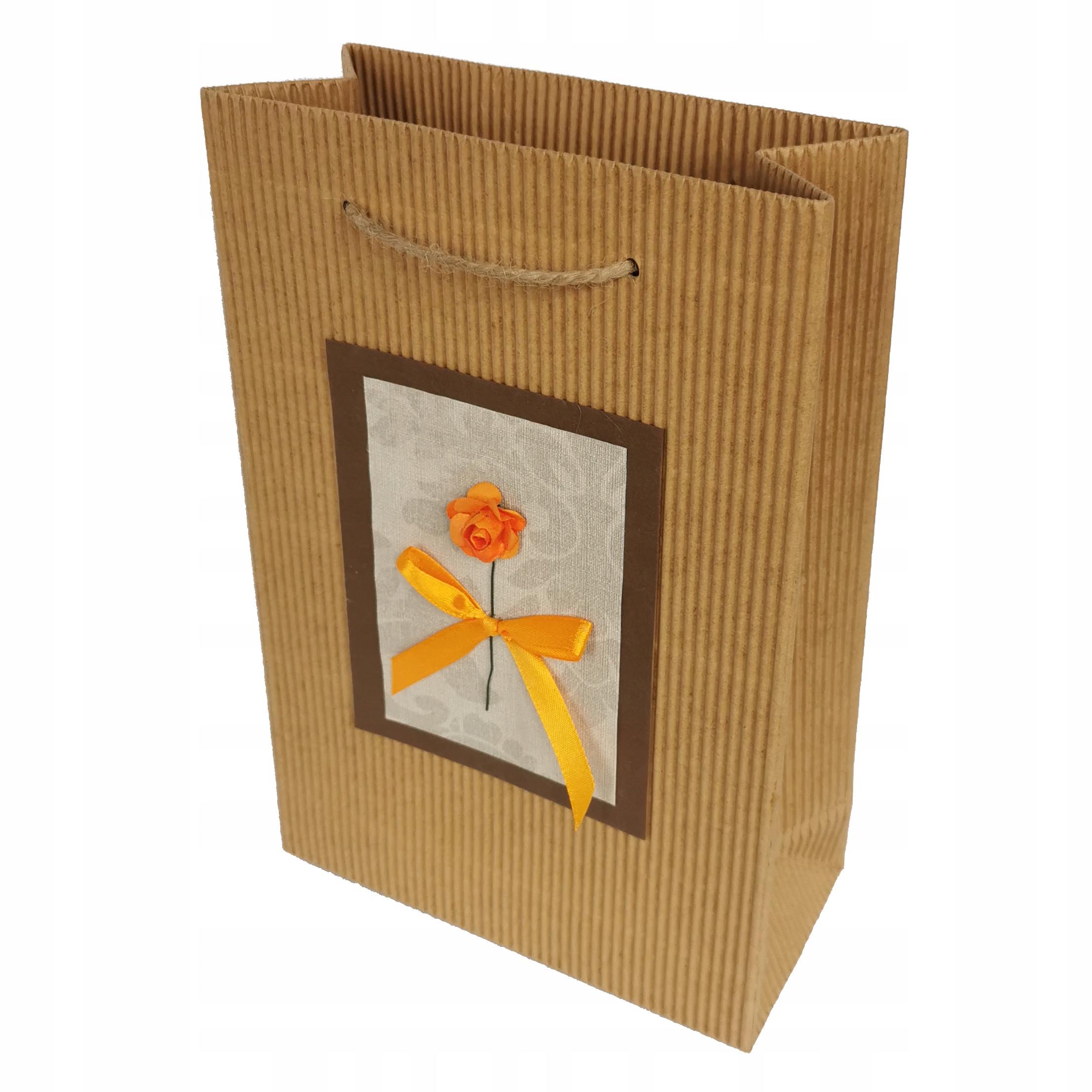 

Torebka Pomarańczowa Róża 17x8x25cm