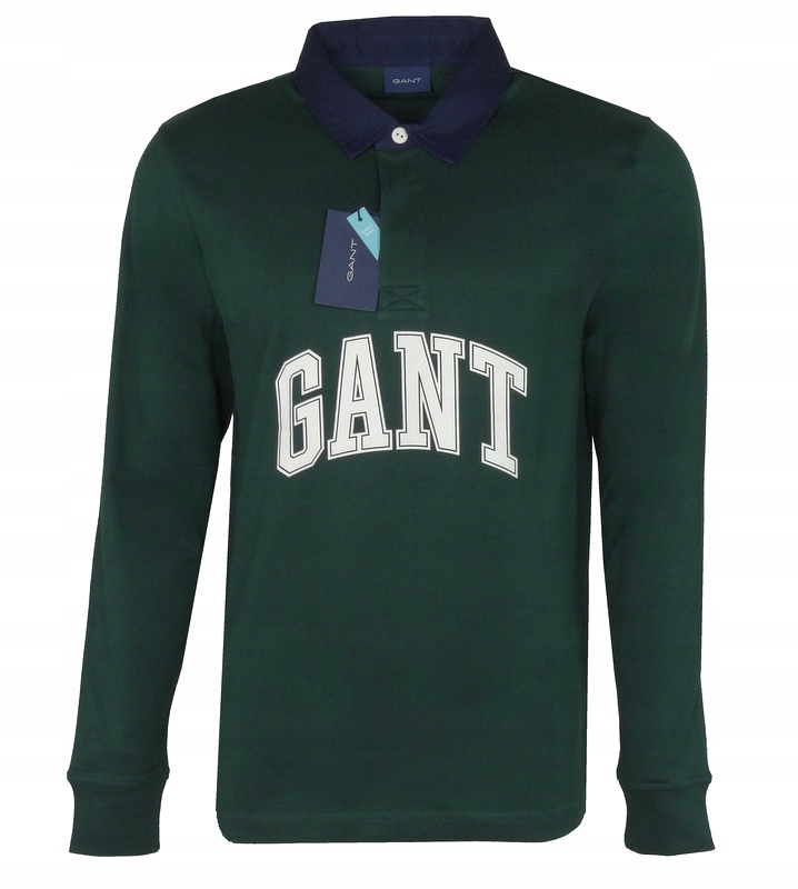 Gant pánská polokošile s dlouhým rukávem, lahvově zeleň, M