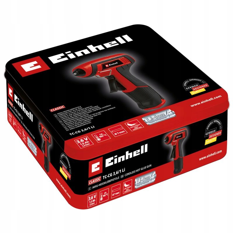 Pistolet do kleju Einhell TC-CG 3.6/1 Li 170°C Marka Einhell