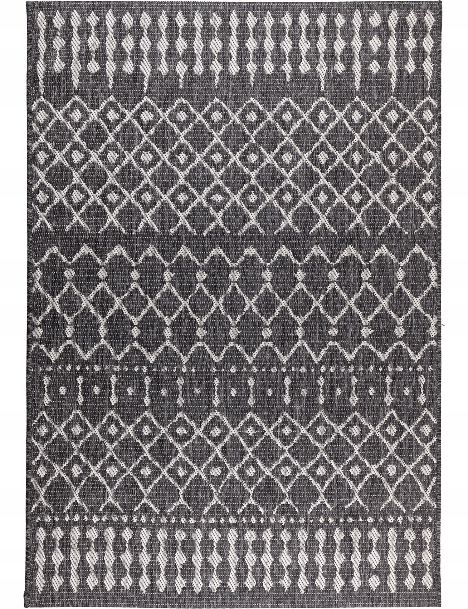 Izbový Koberec Šnúrkový Sivý Tkaný Na Plocho Univerzálny 120x170 cm