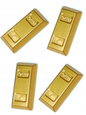 

Lego 99563 sztabka złota, metallic gold 4szt
