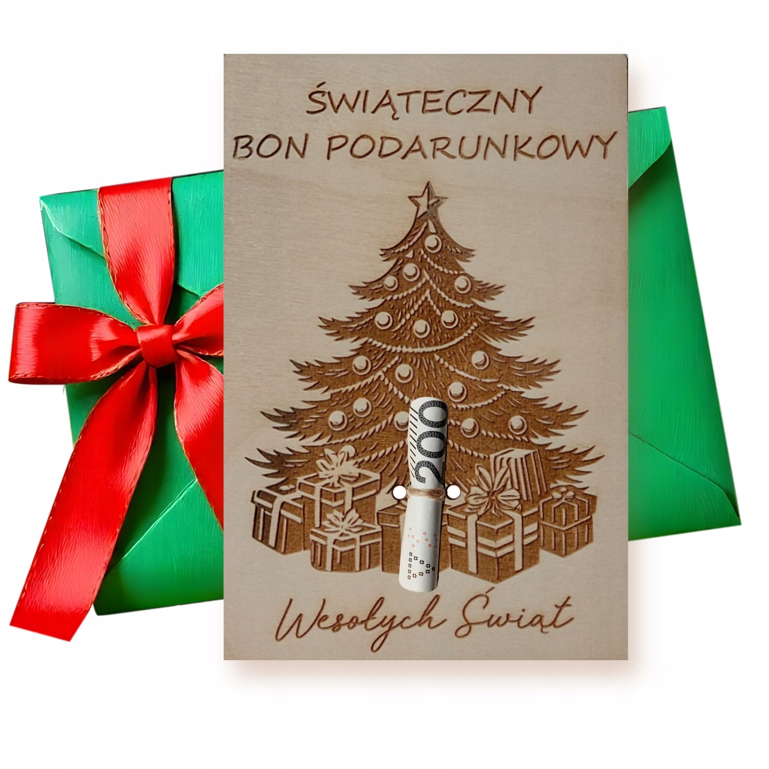 Vánoční Přání Dárkový Poukaz Dárek Pod Stromeček Gravírování Přání