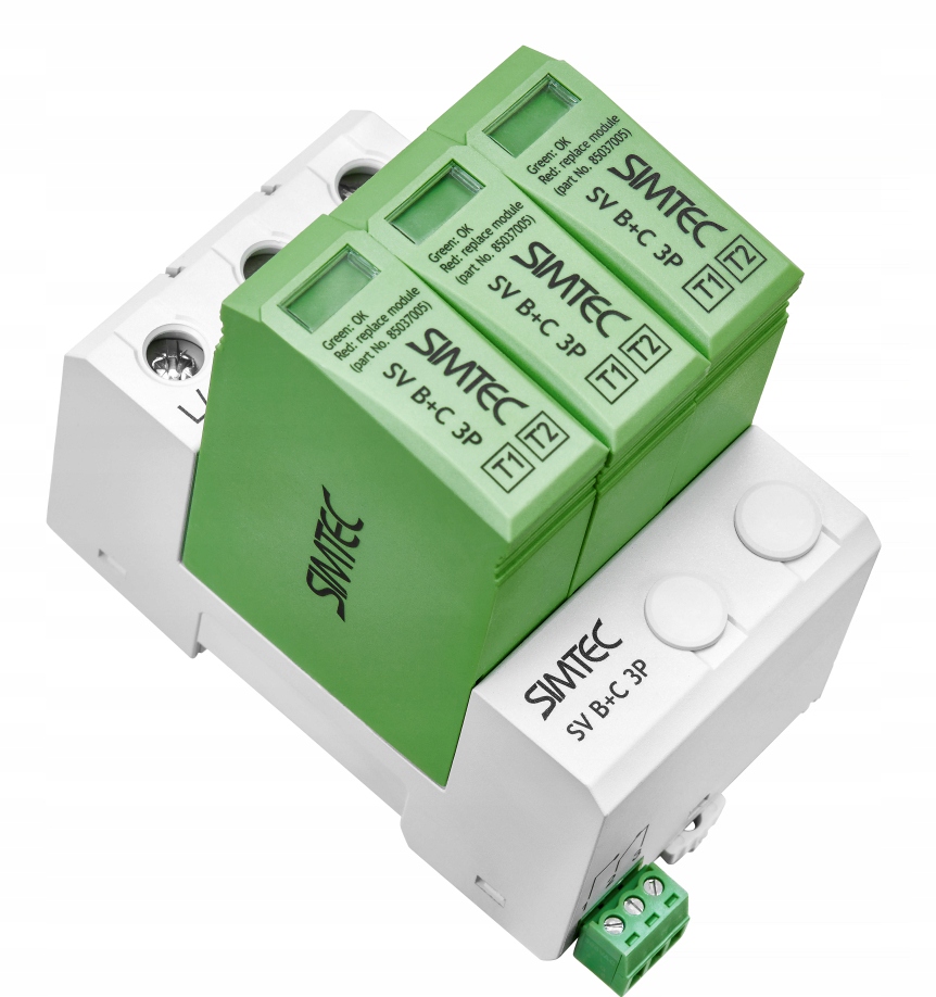 Ogranicznik przepięć T1+T2 1000V DC Fotowoltaiczny