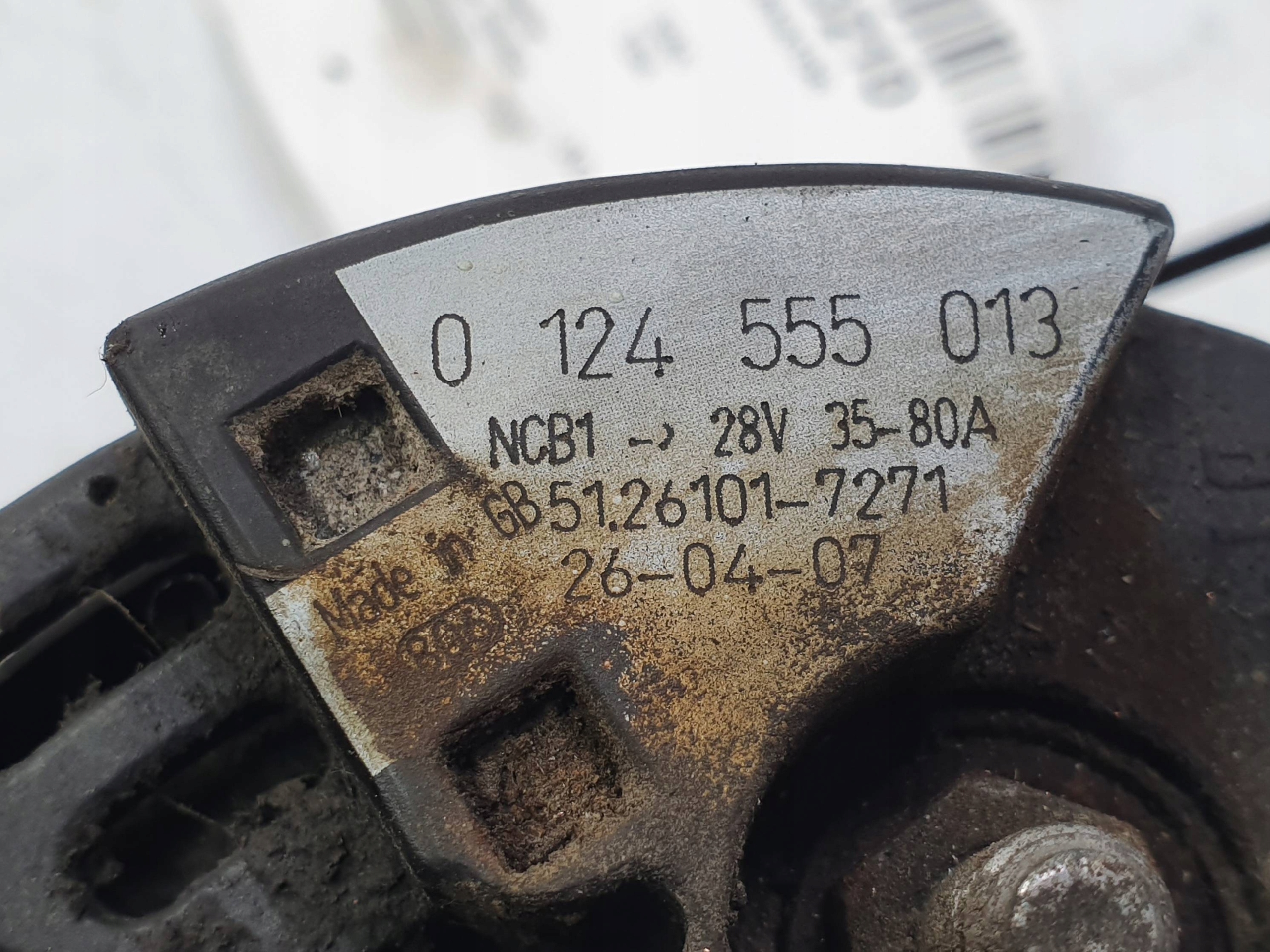 ALTERNATOR 0124555013 MAN TGA