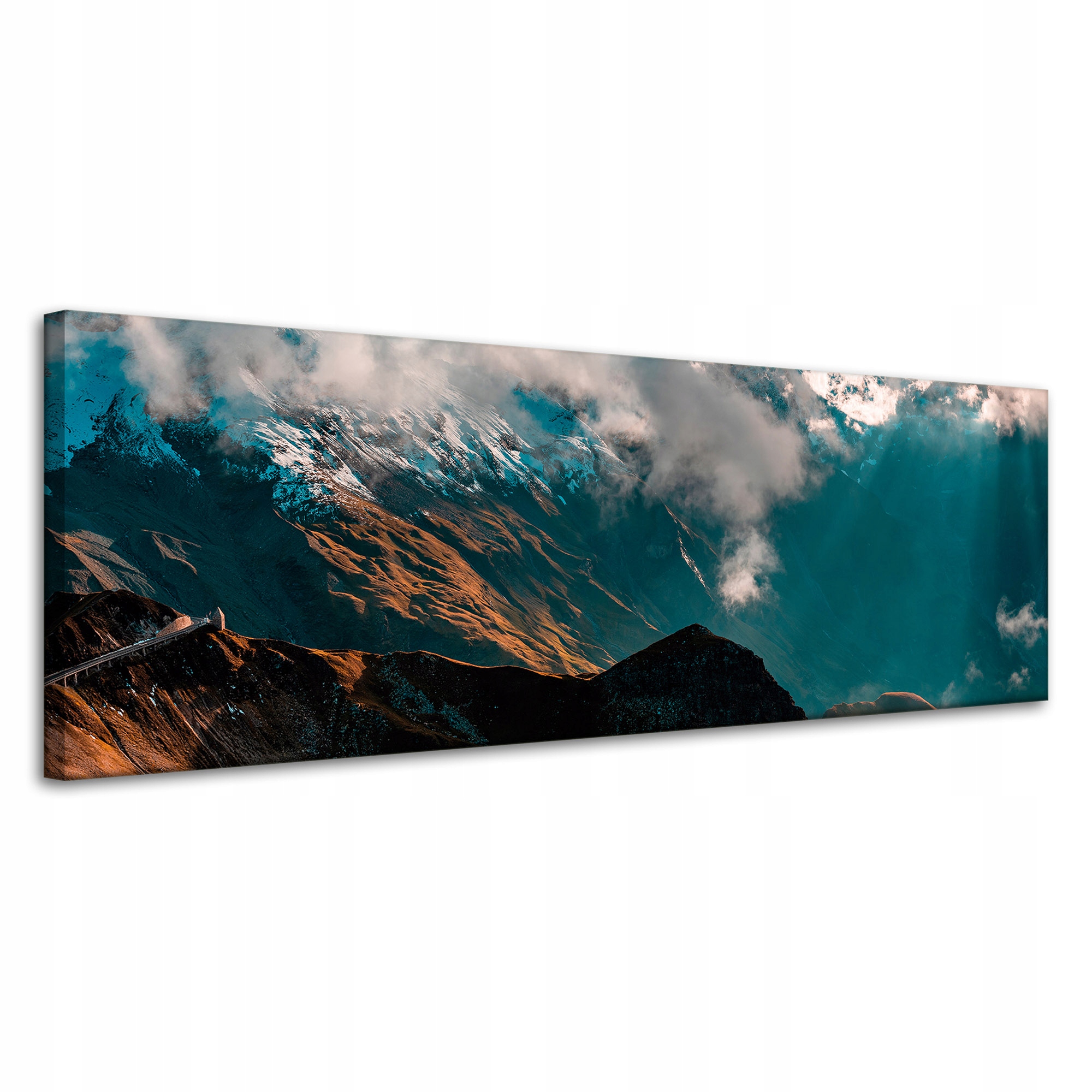 Obraz na plátně Sněhové hory Vrcholy mraků Příroda 120x40 cm