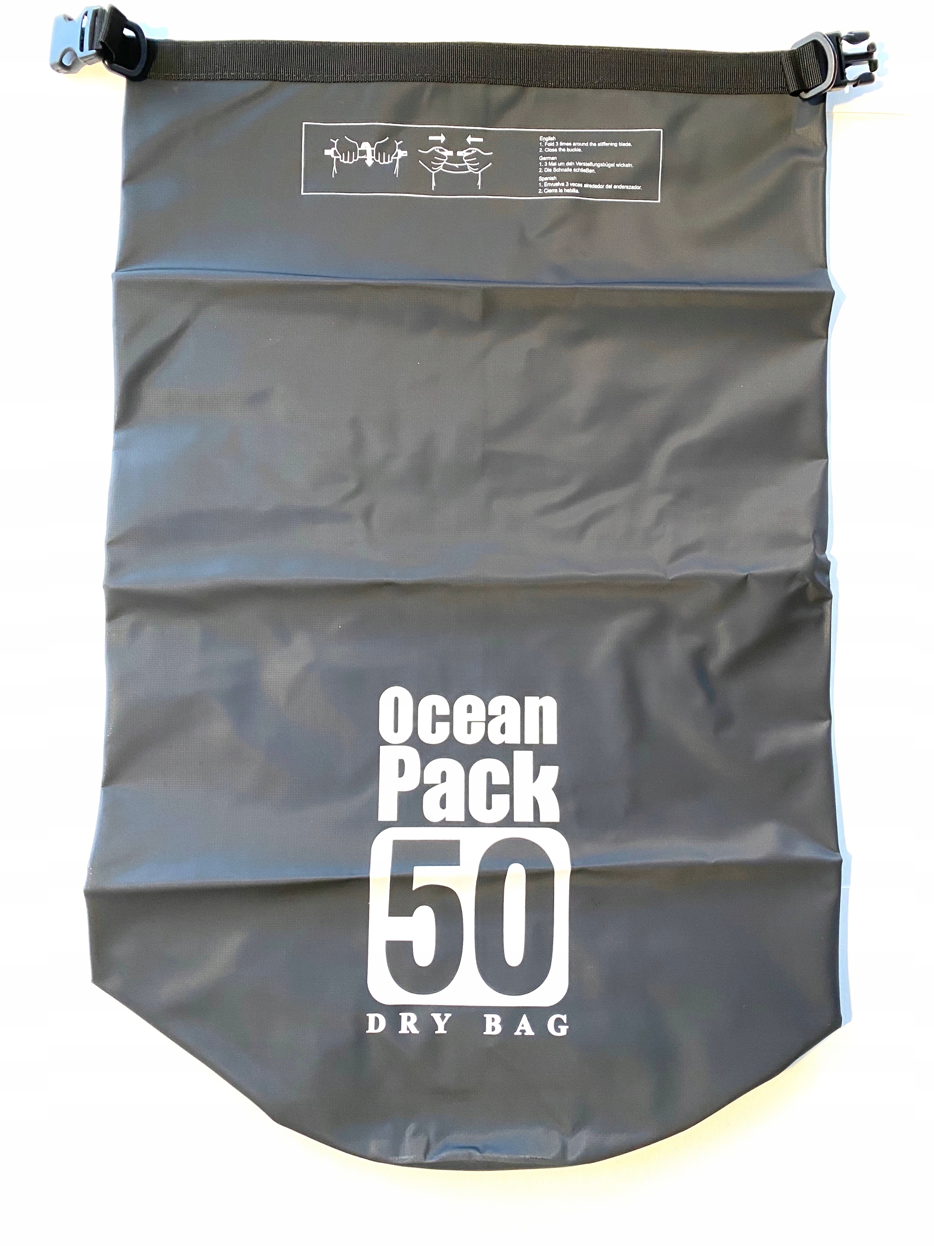 

Worek wodoszczelny, wodoodporna torba 50L - Czarny